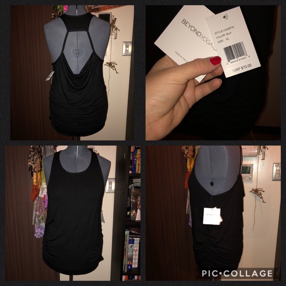 Maternity yoga activewear tank open back